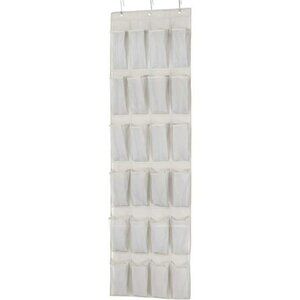 Over Door Hanging Shoe Organizer 24 Pocket Rack Holder Closet Storage Grey